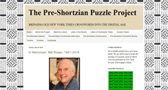 Desktop Screenshot of preshortzianpuzzleproject.com