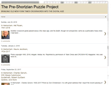 Tablet Screenshot of preshortzianpuzzleproject.com